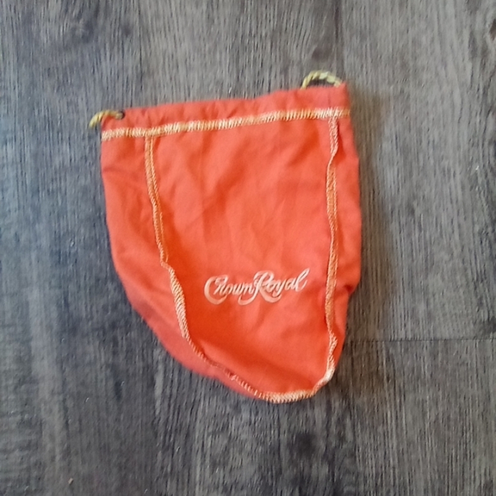 Orange Crown Royal Bag